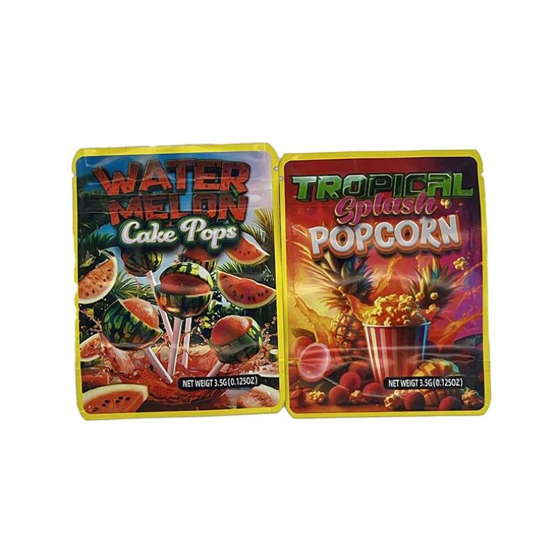 Wholesale Strawberry Funnel Cake 3.5g Candy Mylar Bags